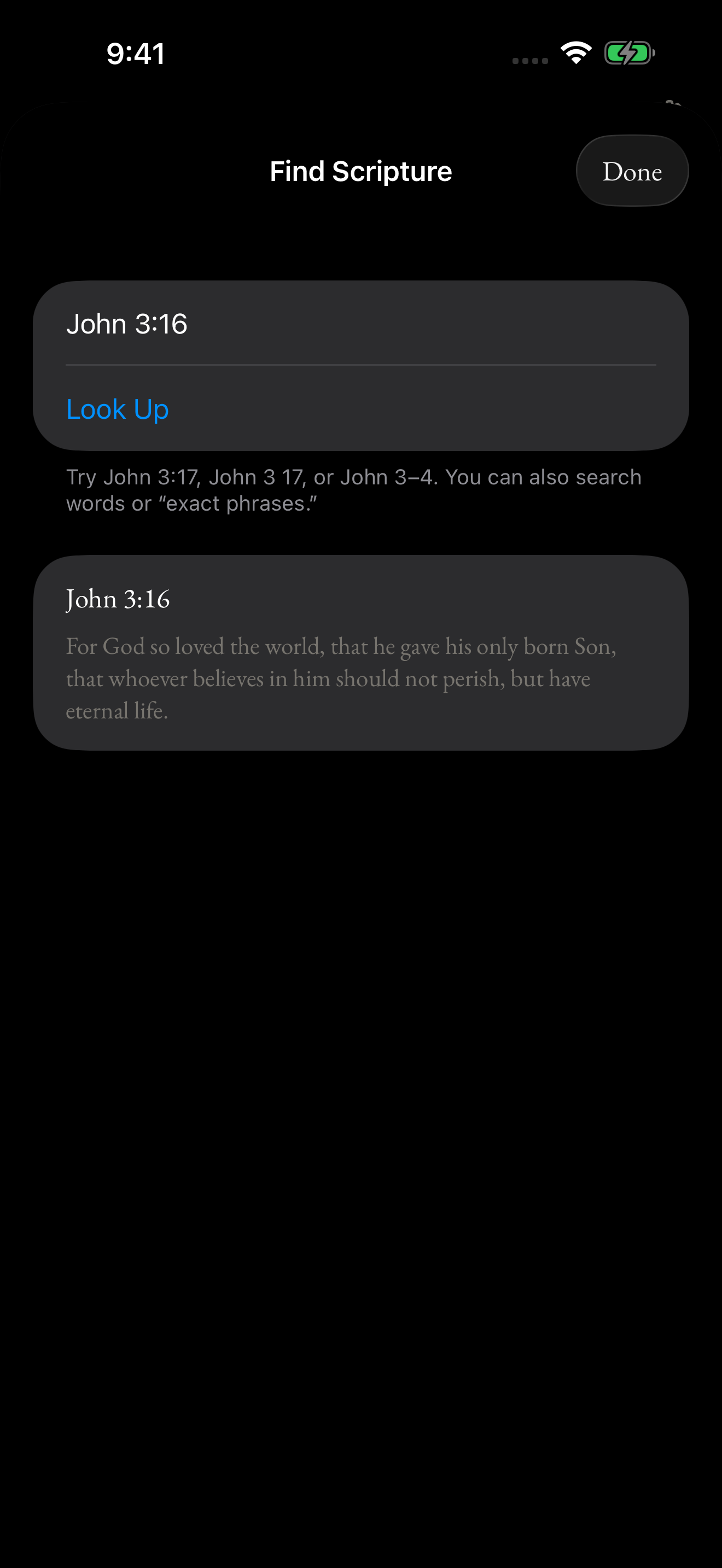 Faith Up Top Scripture lookup